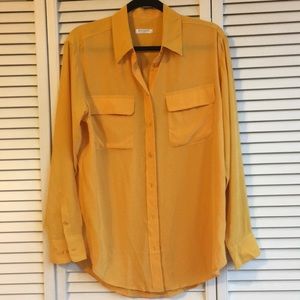 [EQUIPMENT] Silk blouse / shirt in Marigold sz. S